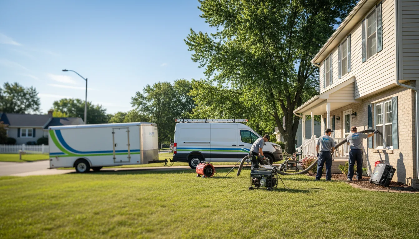 Flooded Basement Restoration And Cleanup With Repair in Chatham, IL near me